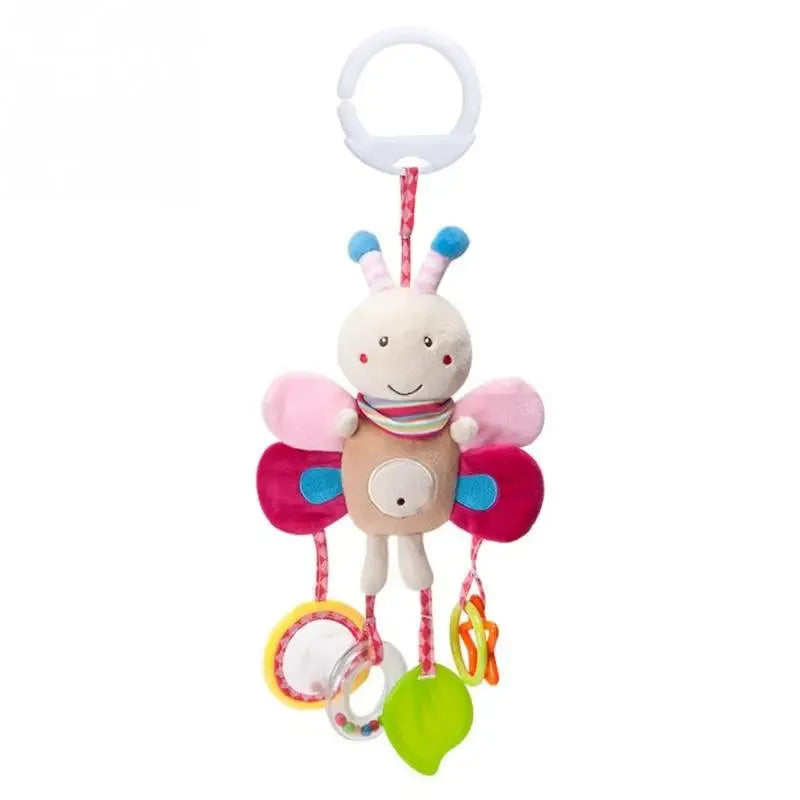 Peluche papillon suspendue, engage l'attention des tout-petits.