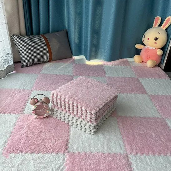 tapis puzzle doux et coloré pour chambre d'enfant