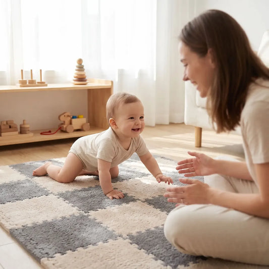 Quel tapis de jeu bébé choisir pour favoriser son autonomie