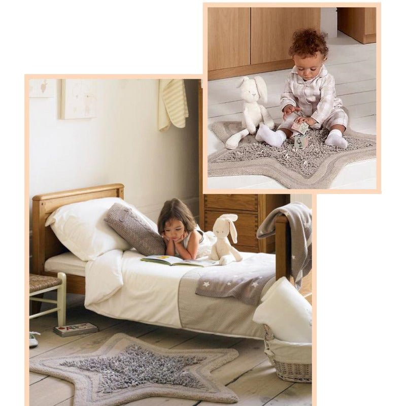 Peluche lapin garçon et fille poupée lapin blanc chambre lit