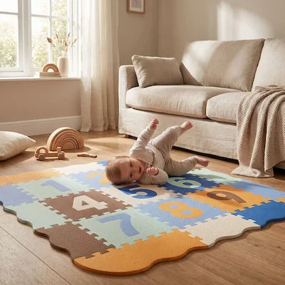 bébé premiers pas sécurité tapis éveil puzzle
