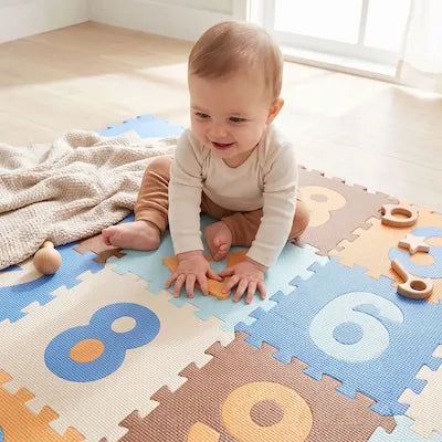 bébé manipulation chiffres encastrables tapis éveil puzzle
