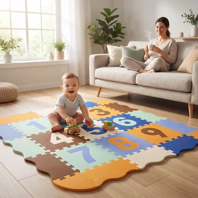 bébé jeu tapis éveil puzzle détente parentale