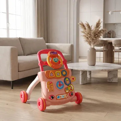 Pousseur pour bébé élégant parfaitement intégré dans un salon moderne