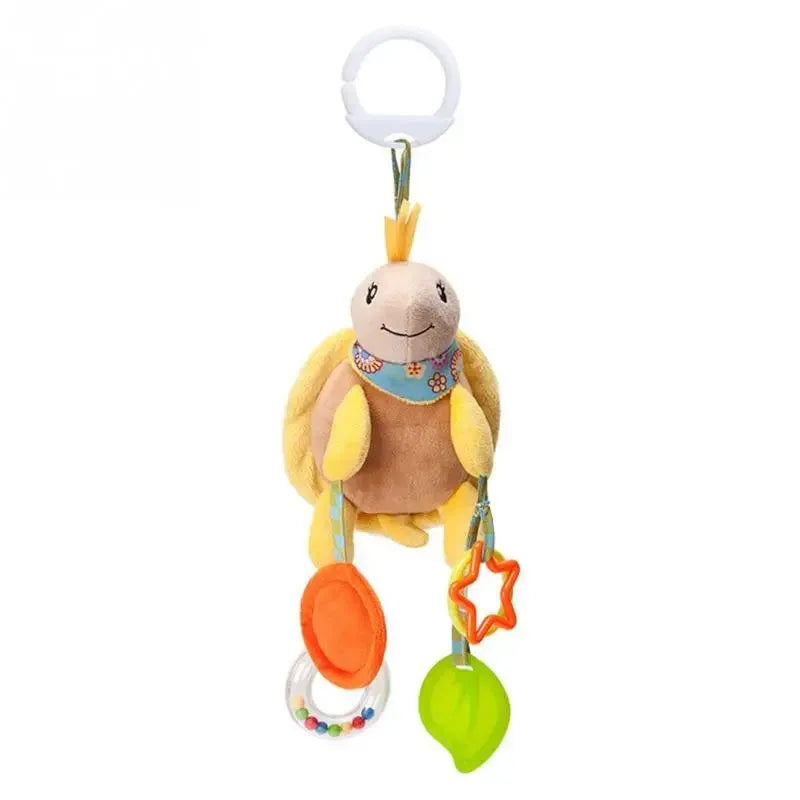 Peluche tortue suspendue, idéale pour stimuler bébé promenade