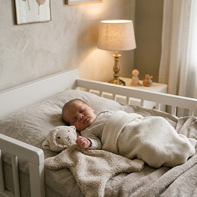 Doudou Mouton - Éveil Sensoriel et Autonomie du Sommeil en Sherpa Doux