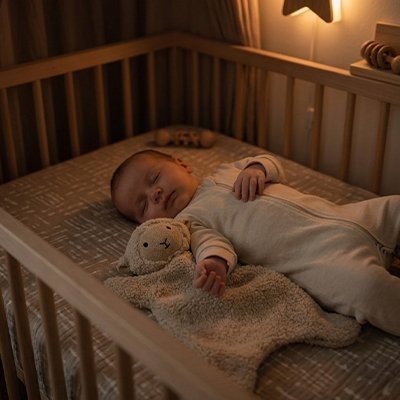 Doudou Mouton - Éveil Sensoriel et Autonomie du Sommeil en Sherpa Doux