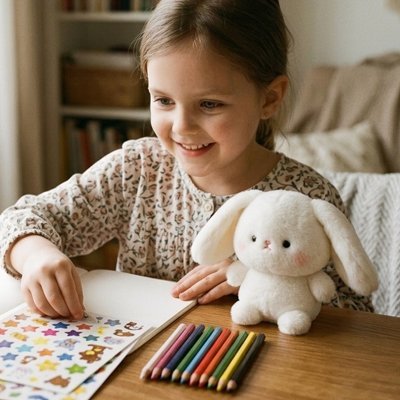 Peluche Lapin - Le Compagnon Douillet des Petits et Grands