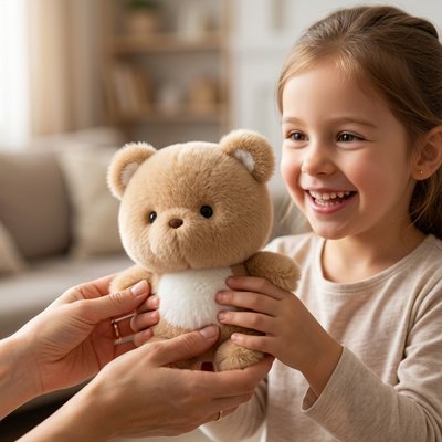 Ourson en Peluche - Le Petit Compagnon Doux et Réconfortant