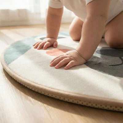 Tapis de Motricité Bébé - Motricité Libre et Design Scandinave Amortissant