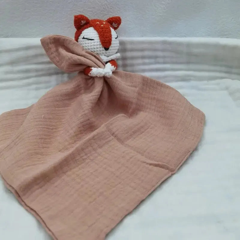 Caractéristiques du compagnon lapin d'éveil, doudou bebe renard variant2