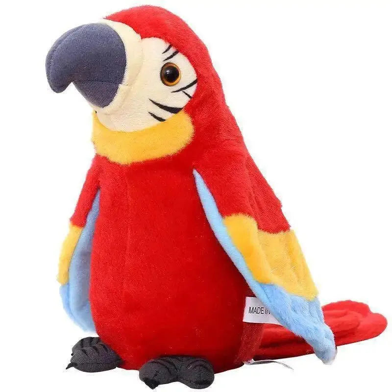 Détails de conception de la peluche perroquet réaliste, peluche interactive