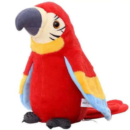 Détails de conception de la peluche perroquet réaliste, peluche interactive