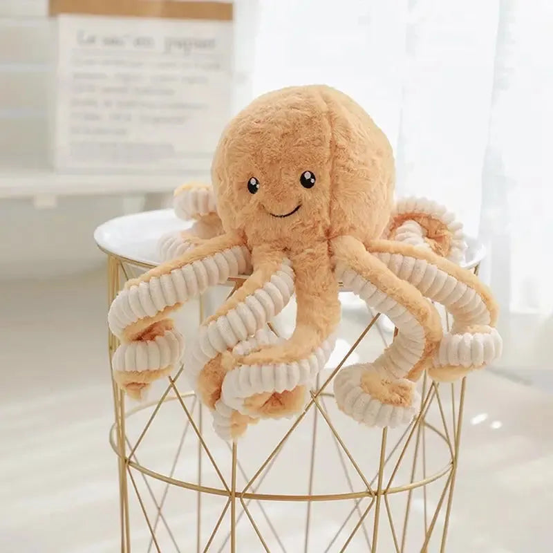 Détails de conception de la peluche pieuvre