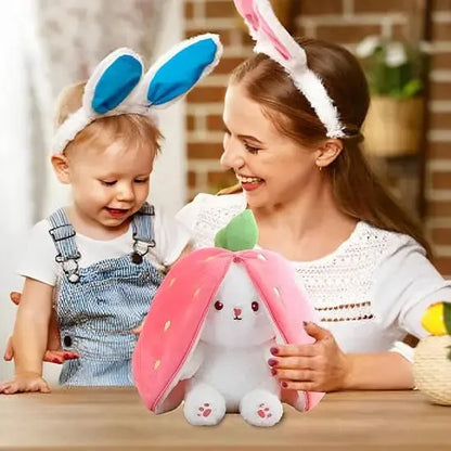 Grande peluche lapin démontrant son confort d'utilisation