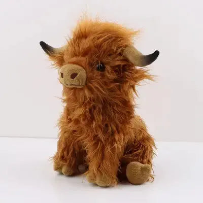 Peluches bovines marron pour confort et moments chaleureux enfants