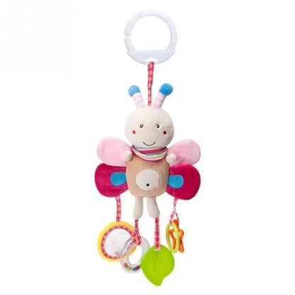 Peluche papillon suspendue, engage l'attention des tout-petits.