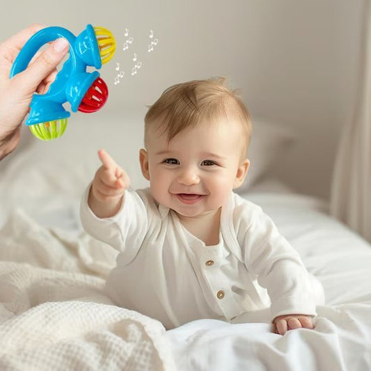 Hochet bébé Sensoriel Coloré bébé sur le lit