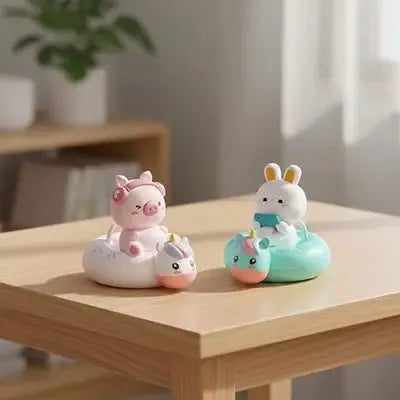 Jouet baignoire avec ​ bébé vert et rose