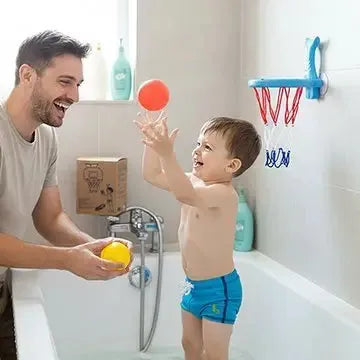 Jouet baignoire avec garçon et papa