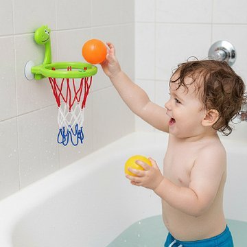 jouet baignoire bebe balle dans le panier