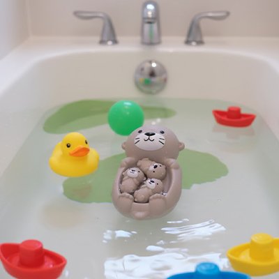 jouet baignoire bebe loutres et compagnon