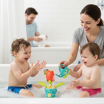 Jouet bain bébé on prend soin de la plante - confort d'utilisation