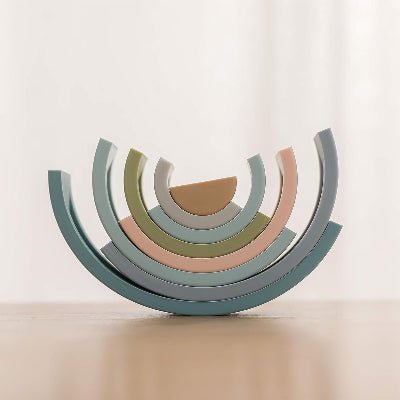 Jouet en Bois - RainbowBridge™ - Bleu - Bulle d'enfant