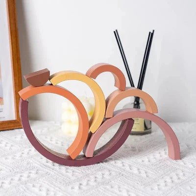 Jouet en Bois - RainbowBridge™ - Marron - Bulle d'enfant