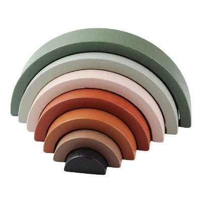 Jouet en Bois - RainbowBridge™ - Vert Marron - Bulle d'enfant