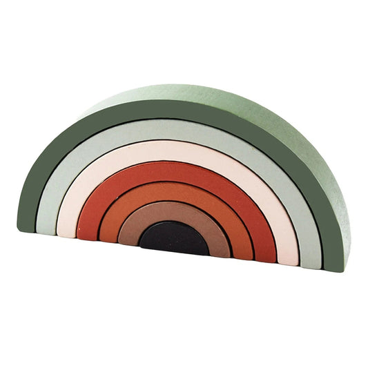 Jouet en Bois - RainbowBridge™ - Vert Marron - Bulle d'enfant