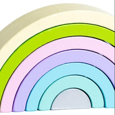 Jouet en Bois - RainbowBridge™ - Vert Mauve - Bulle d'enfant