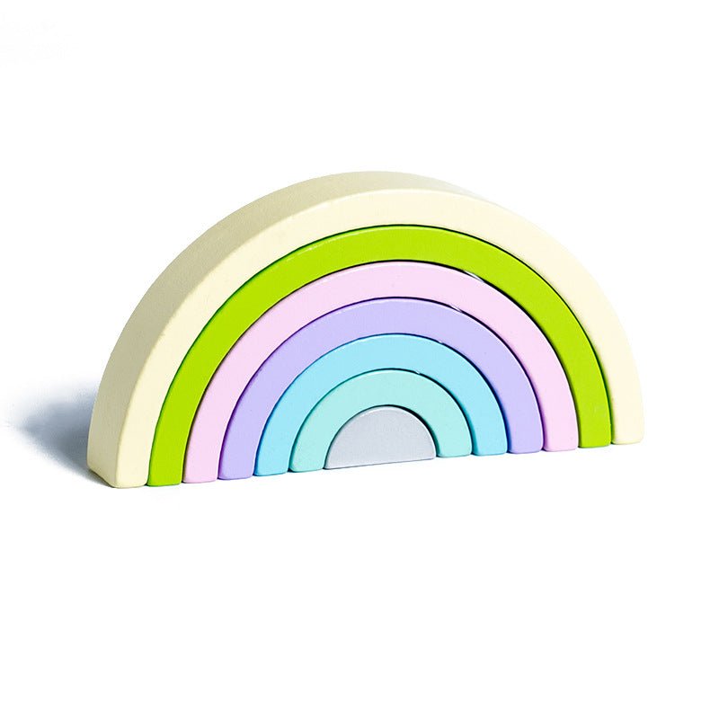Jouet en Bois - RainbowBridge™ - Vert Mauve - Bulle d'enfant