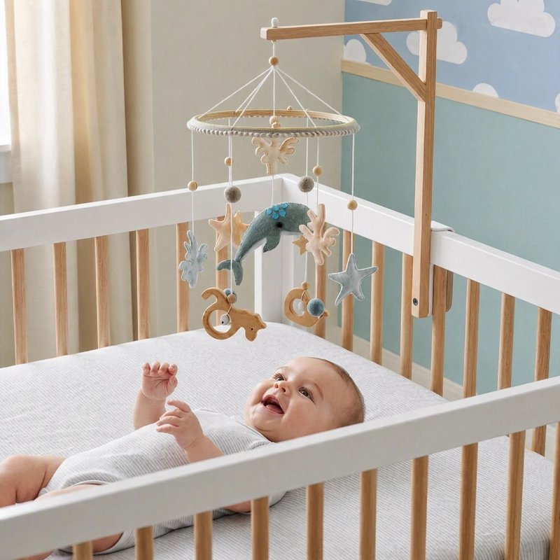 mobile bébé océan suspension animaux feutrine