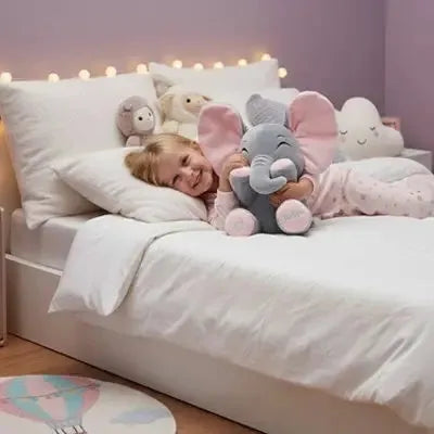 Peluche éléphant douce  interactive