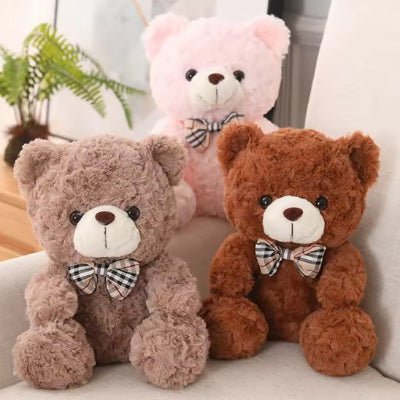 peluche ours trois variants de couleurs