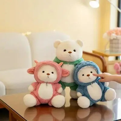 Peluche ours douce démontrant son confort d'utilisation