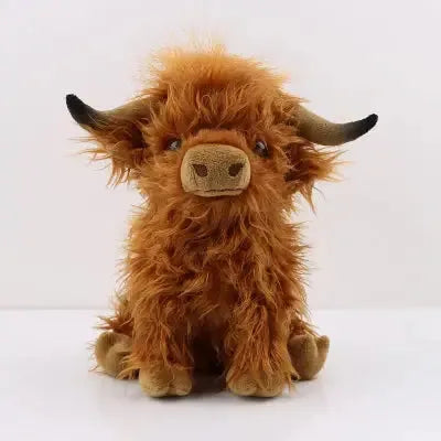 Peluches bovines marron, idéales pour moments câlins enfants