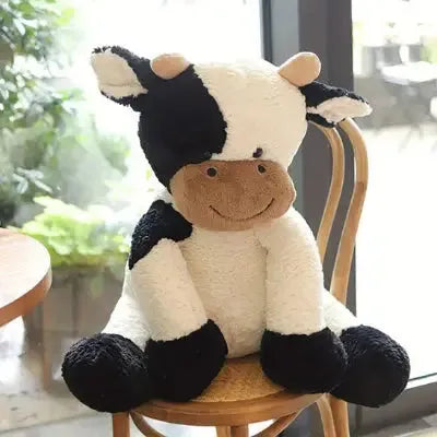 Peluche bovine moelleuse pour câlins enfantins joyeux