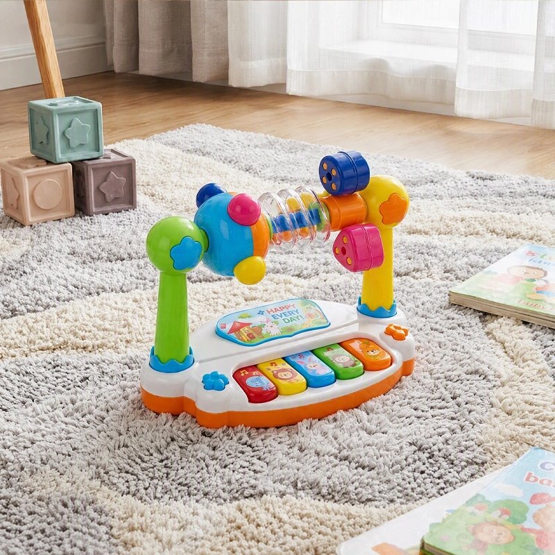 piano musical pour bébé multifonction sur tapis