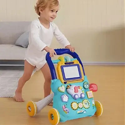 Enfant découvrant le monde avec aide ludique interactive