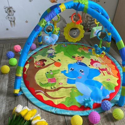 Tapis d'Éveil - BabyGymPlayMat™ - Éléphant - Bulle d'enfant