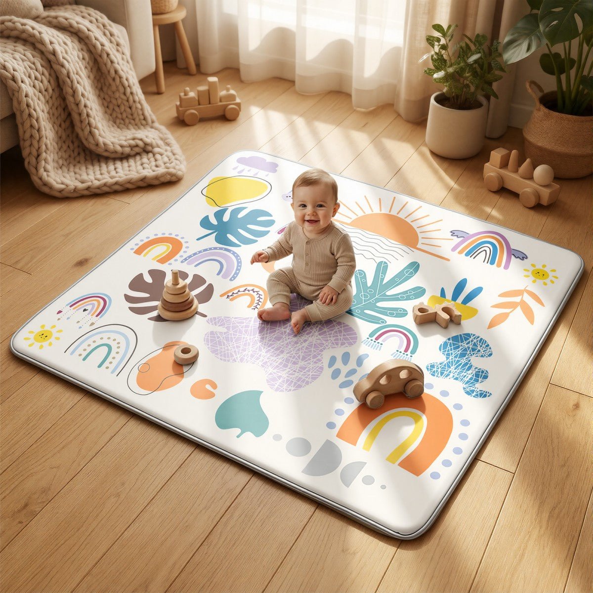 Tapis en mousse pour bébé | HappyCrawl™ - Bulle d'enfant