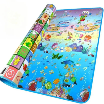 Tapis de motricité bébé, océan enroulé