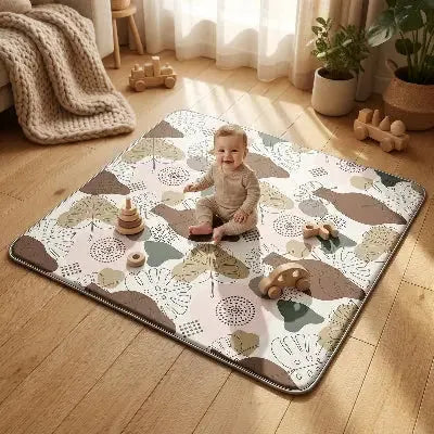 Tapis de motricité bébé, offrant confort et sécurité