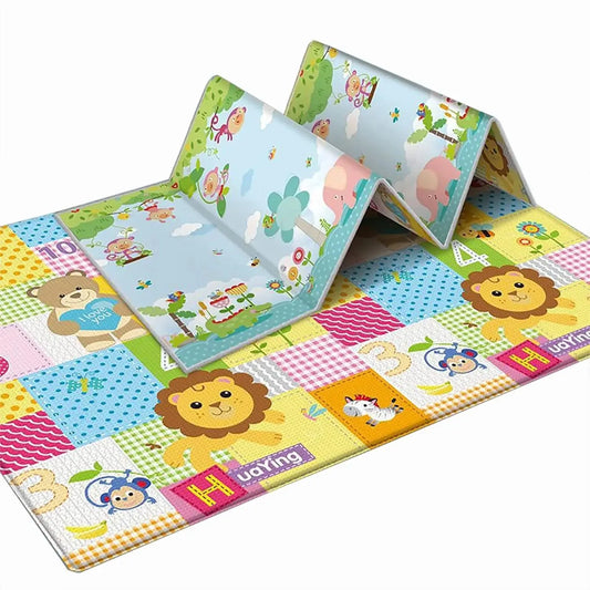 Tapis de motricité bébé, pliable lion