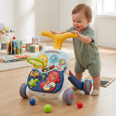 Trotteur bébé enfant bleu bébé marche