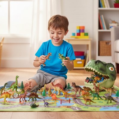 jouet dinosaure stimule l'imagination des enfants en jouant
